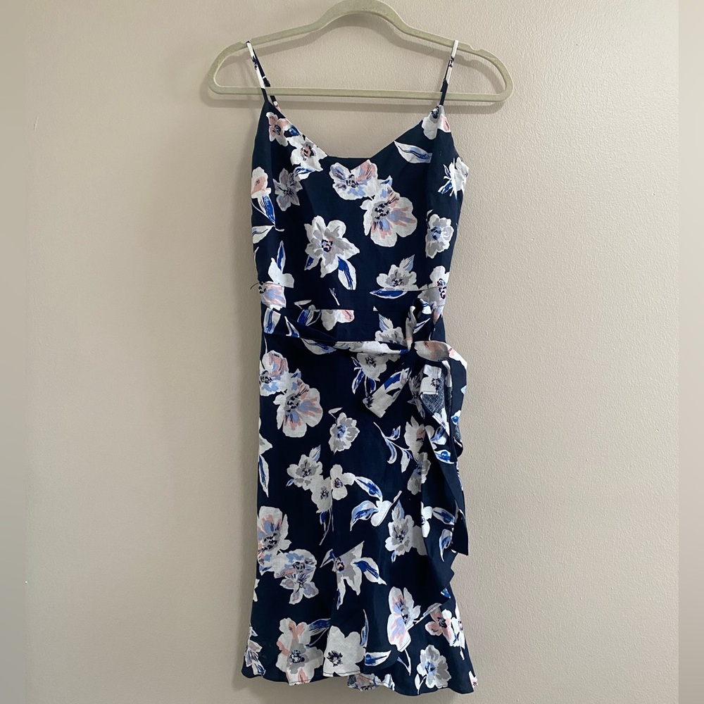 Banana Republic Navy Floral Dress Size 4